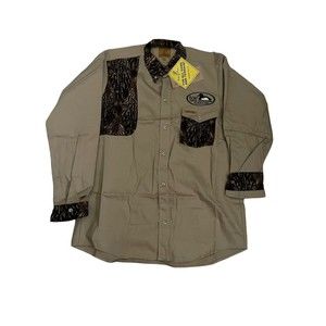 NWT Feather Flage Camouflage Duck Camo Shirt 3XL LS USA VTG United Waterfowlers